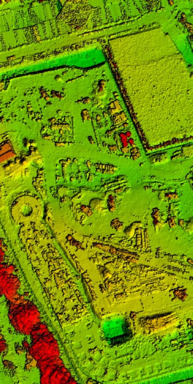 Sample of a Digital Surface Model for an area size of approx. 7.5 ha