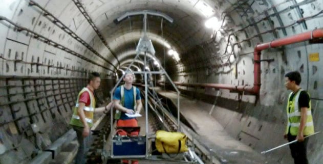 High Resolution Imaging work in a tunnel
