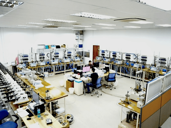 Staffs working in a laboratory