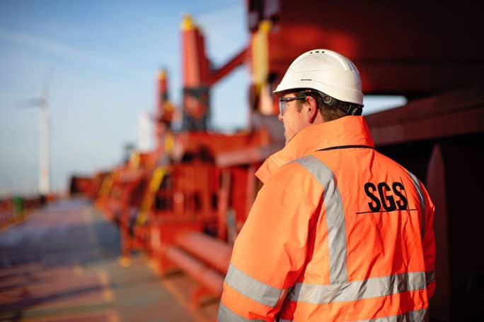 main feature man with SGS uniform and hard hat